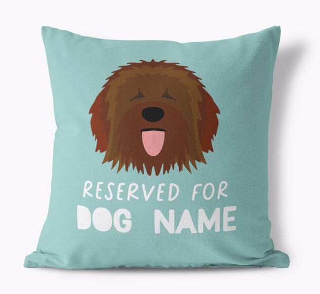 Reserved For: Personalised {breedFullName} Canvas Cushion